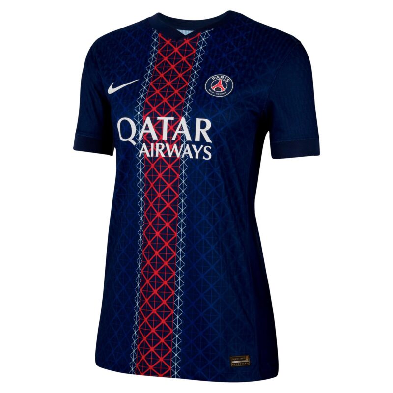 PSG Nike Dri-FIT ADV Home Match Shirt 2025-26 - Womens with D. Doué 14 printing