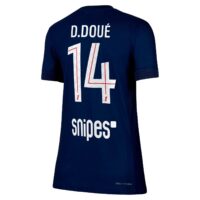 PSG Nike Dri-FIT ADV Home Match Shirt 2025-26 - Womens with D. Doué 14 printing