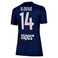 A2B image: psg-nike-home-stadium-shirt-2025-26-womens-with-d-doue-14-printing PSG Nike Home Stadium Shirt 2025-26 - Womens with D. Doué 14 printing