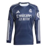A2B image: real-madrid-adidas-away-shirt-2025-26-long-sleeve-with-bellingham-5-printing Real Madrid adidas Away Shirt 2025-26 - Long Sleeve with Bellingham 5 printing