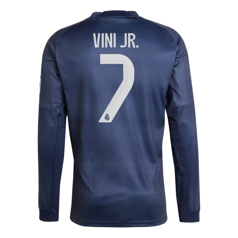 Real Madrid adidas Away Shirt 2025-26 - Long Sleeve with Vini Jr. 7 printing