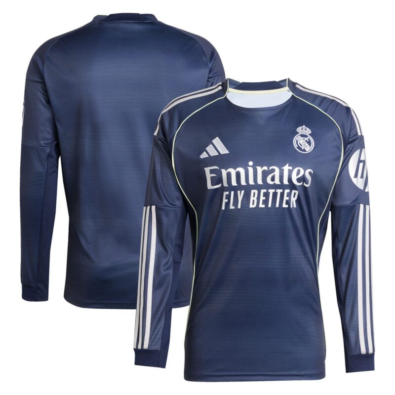 Real Madrid adidas Away Shirt 2025-26 - Long Sleeve