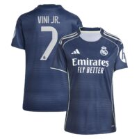 A2B image: real-madrid-adidas-away-shirt-2025-26-womens-with-vini-jr-7-printing Real Madrid adidas Away Shirt 2025-26 - Womens with Vini Jr. 7 printing
