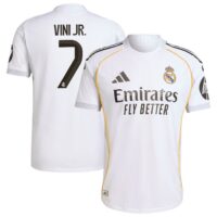 A2B image: real-madrid-adidas-home-authentic-shirt-2025-26-with-vini-jr-7-printing Real Madrid adidas Home Authentic Shirt 2025-26 with Vini Jr. 7 printing