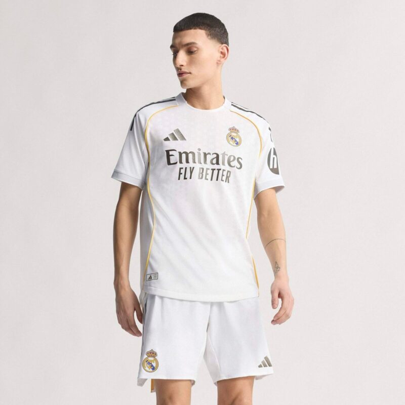 A2B image: real-madrid-adidas-home-authentic-shirt-2025-26 Real Madrid adidas Home Authentic Shirt 2025-26