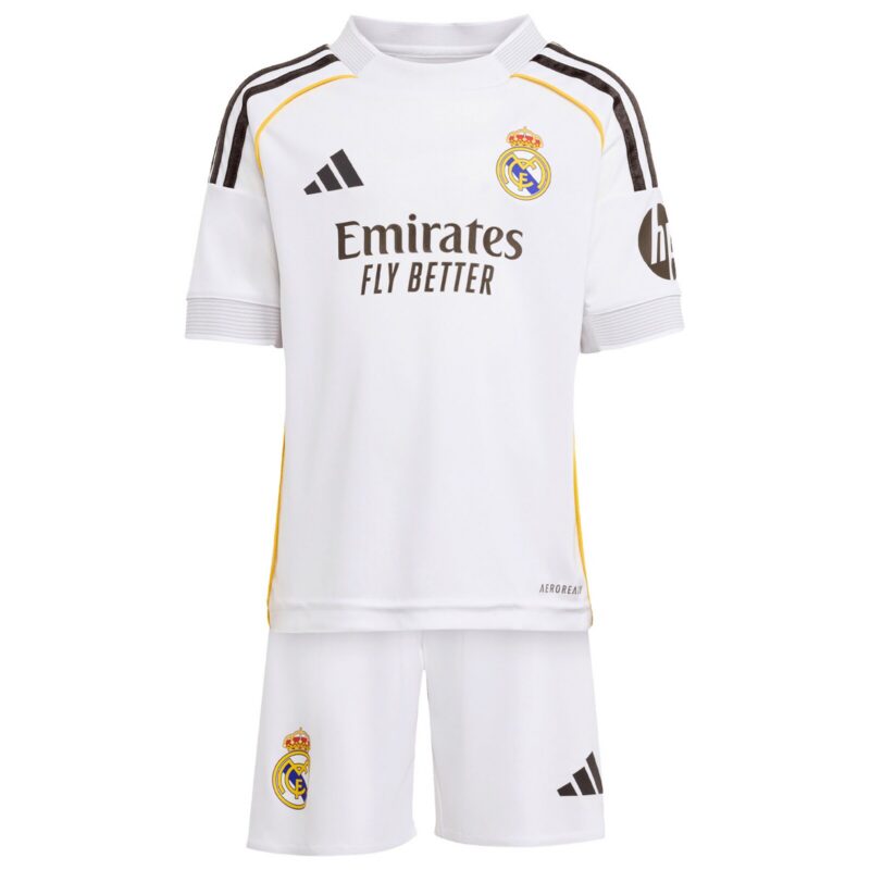 A2B image: real-madrid-adidas-home-minikit-2025-26 Real Madrid adidas Home Minikit 2025-26