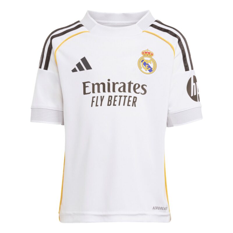 A2B image: real-madrid-adidas-home-minikit-2025-26 Real Madrid adidas Home Minikit 2025-26