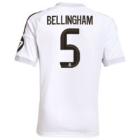 A2B image: real-madrid-adidas-home-shirt-2025-26-kids-with-bellingham-5-printing Real Madrid adidas Home Shirt 2025-26 - Kids with Bellingham 5 printing