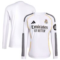 Real Madrid adidas Home Shirt 2025-26 - Long Sleeve