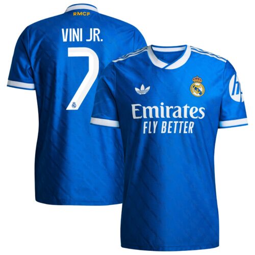 Real Madrid adidas Third Authentic Shirt 2025-26 with Vini Jr. 7 printing
