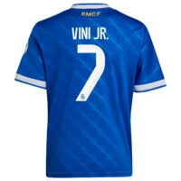 Real Madrid adidas Third Shirt 2025-26 - Kids with Vini Jr. 7 printing