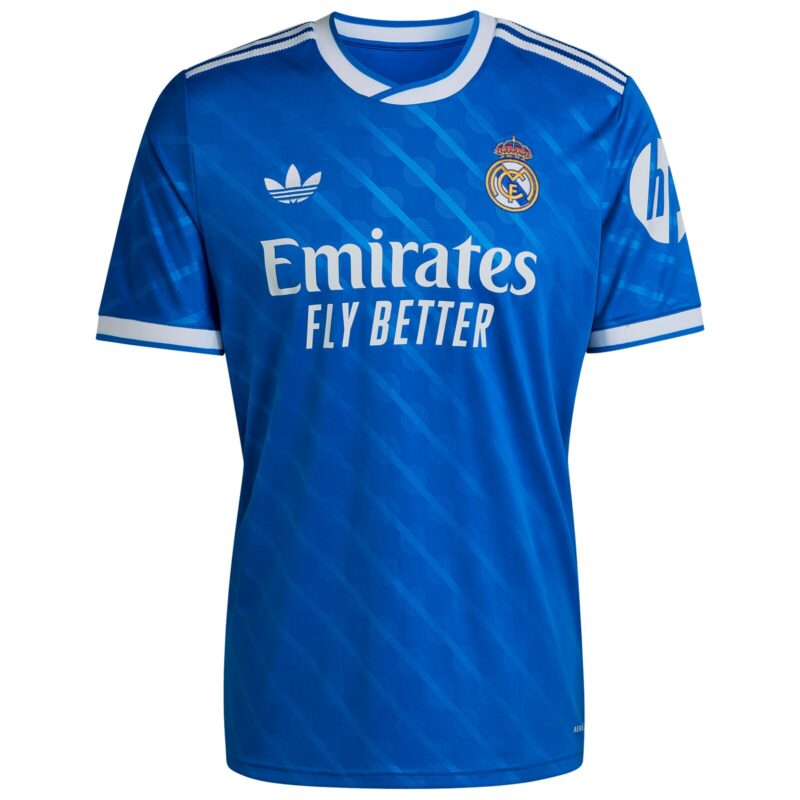 Real Madrid adidas Third Shirt 2025-26 with Bellingham 5 printing