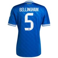 Real Madrid adidas Third Shirt 2025-26 with Bellingham 5 printing