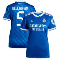 A2B image: real-madrid-adidas-third-shirt-2025-26-womens-with-bellingham-5-printing Real Madrid adidas Third Shirt 2025-26 - Womens with Bellingham 5 printing