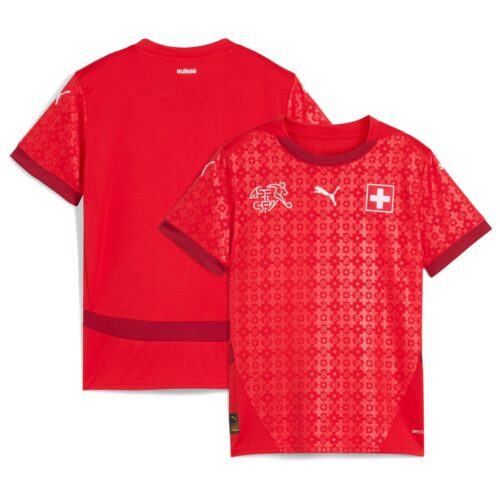 Switzerland Womens PUMA Home Shirt 25-26 - Kids