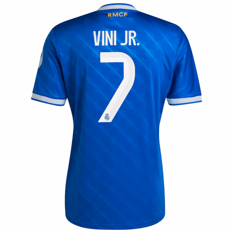 Real Madrid adidas Third Shirt 2025-26 with Vini Jr. 7 printing